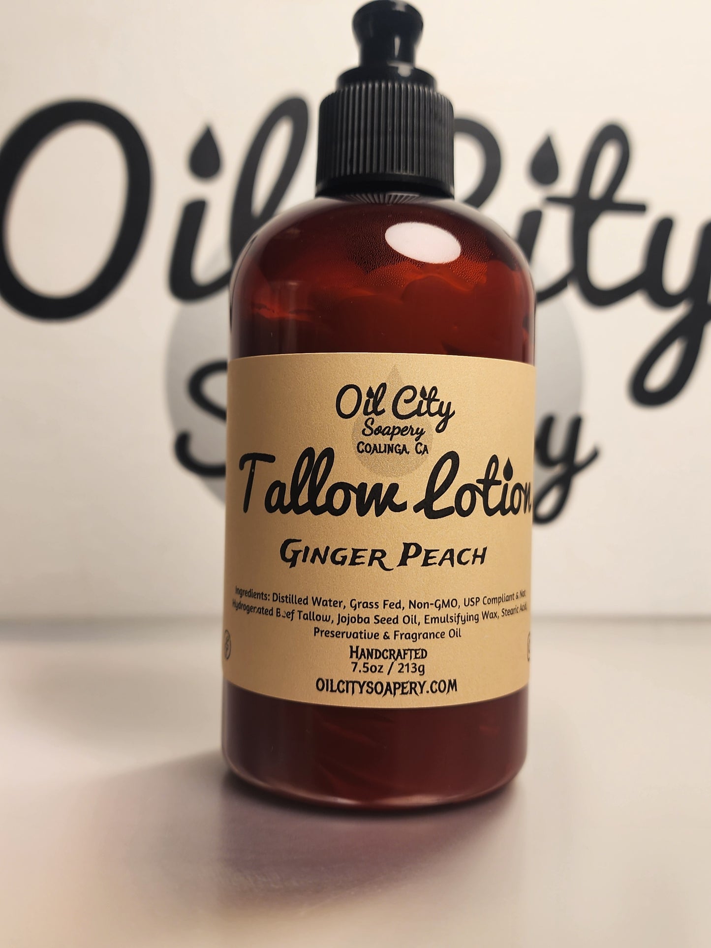 Ginger Peach Tallow Lotion