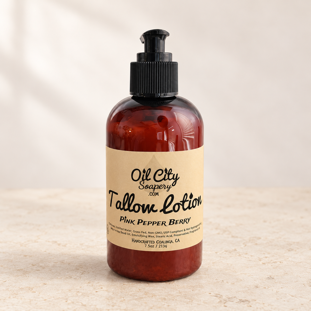 Pink Pepper Berry Tallow Lotion